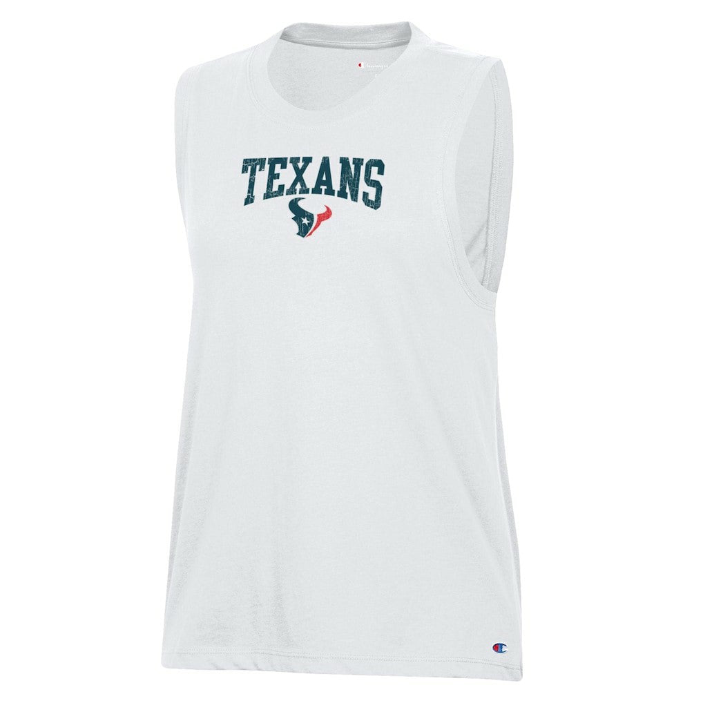 Houston Texans Champion Women's Muscle Tank Top White