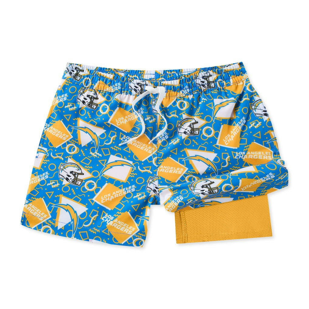 Los Angeles Chargers Chubbies Game Day Fit Classic Lined Swim Trunks Blue