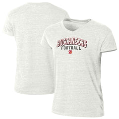 Tampa Bay Buccaneers Champion Women's Triumph Tri-Blend V-Neck T-Shirt White