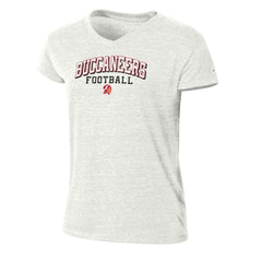 Tampa Bay Buccaneers Champion Women's Triumph Tri-Blend V-Neck T-Shirt White