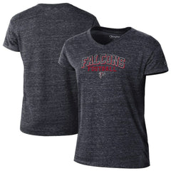 Atlanta Falcons Champion Women's Triumph Tri-Blend V-Neck T-Shirt Black
