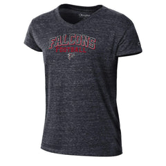 Atlanta Falcons Champion Women's Triumph Tri-Blend V-Neck T-Shirt Black