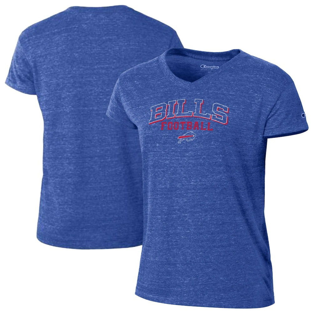 Buffalo Bills Champion Women's Triumph Tri-Blend V-Neck T-Shirt Royal