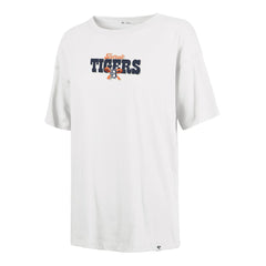 Detroit Tigers '47 Women's Bow & Banner Sadie T-Shirt - Sand - 47 brand Online