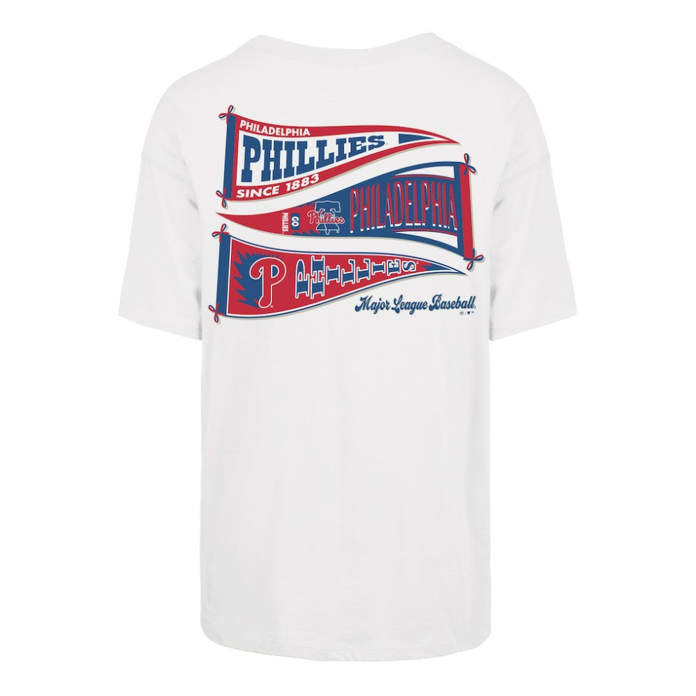 Philadelphia Phillies '47 Women's Bow & Banner Sadie T-Shirt - Sand - 47 brand Discount