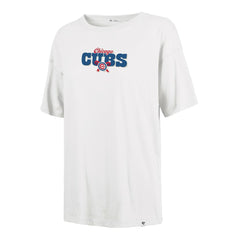 Chicago Cubs '47 Women's Bow & Banner Sadie T-Shirt - Sand - 47 brand Sale