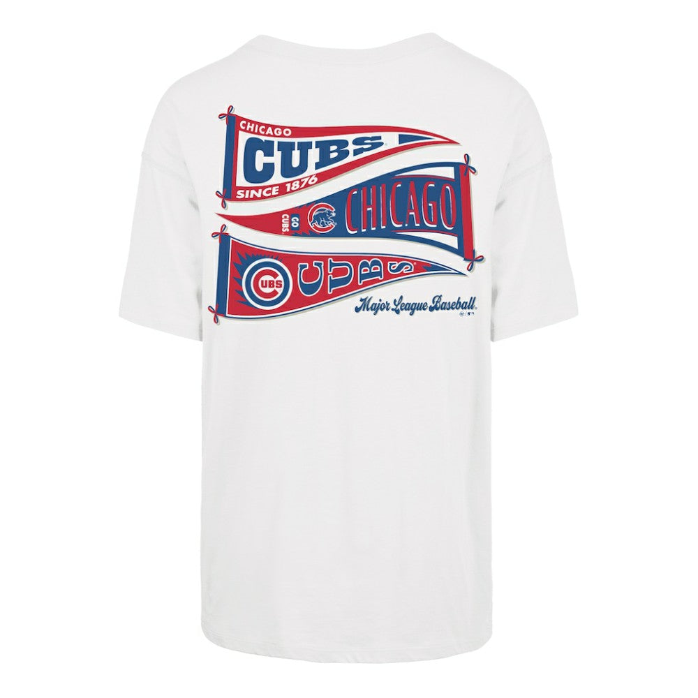 Chicago Cubs '47 Women's Bow & Banner Sadie T-Shirt - Sand - 47 brand Sale