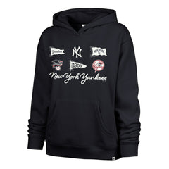 New York Yankees '47 Women's Bow & Banners Naomi Hoodie - Navy - 47 brand Sale