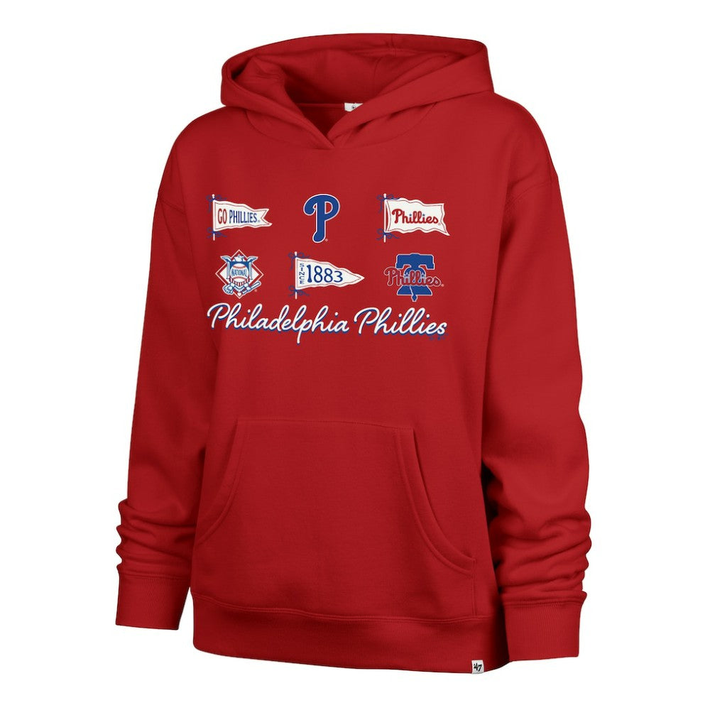 Philadelphia Phillies '47 Women's Bow & Banners Naomi Hoodie - Red - 47 brand Online