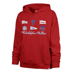 Philadelphia Phillies '47 Women's Bow & Banners Naomi Hoodie - Red - 47 brand Online