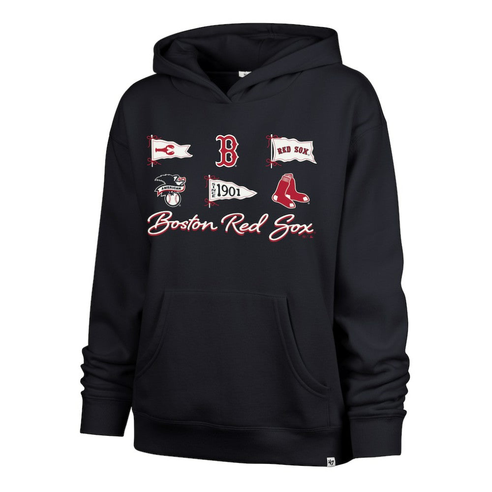 Boston Red Sox '47 Women's Bow & Banners Naomi Hoodie - Navy - 47 brand Discount