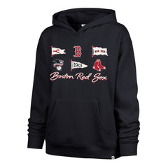 Boston Red Sox '47 Women's Bow & Banners Naomi Hoodie - Navy - 47 brand Discount