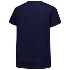 Fanatics Chicago Bears Women's Plus Size Arch Over Logo V-Neck T-Shirt Navy