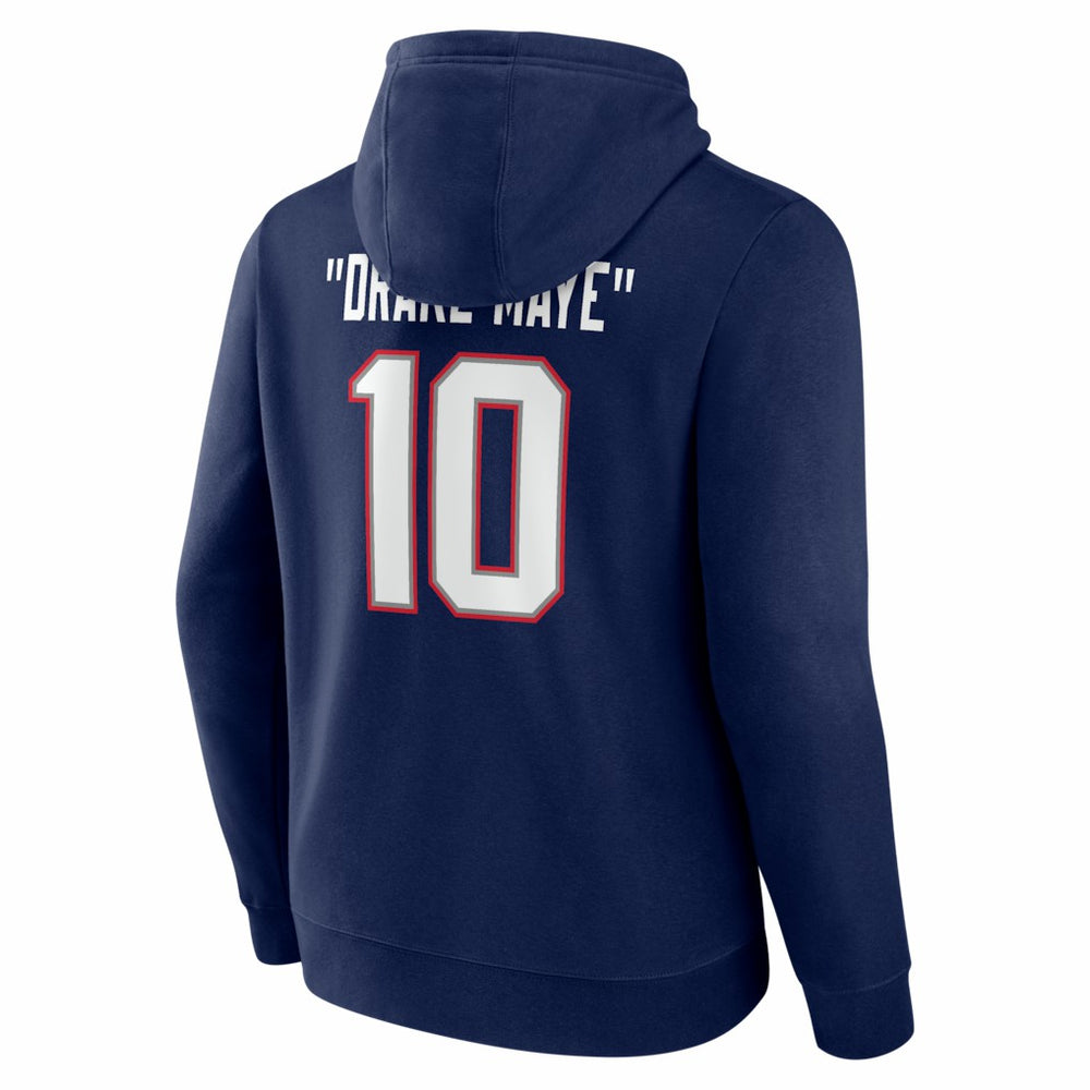 Drake Maye New England Patriots Nickname Hoodie Navy
