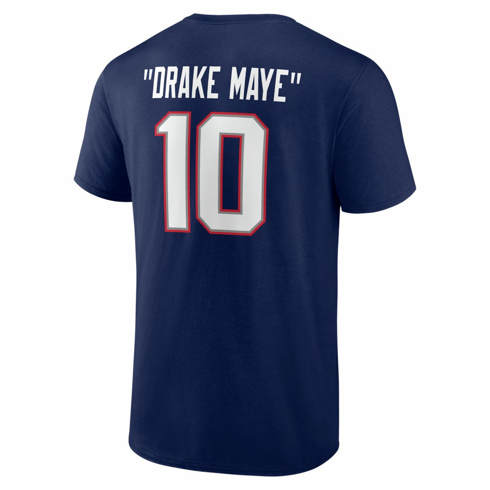 Drake Maye New England Patriots Nickname T-Shirt Navy