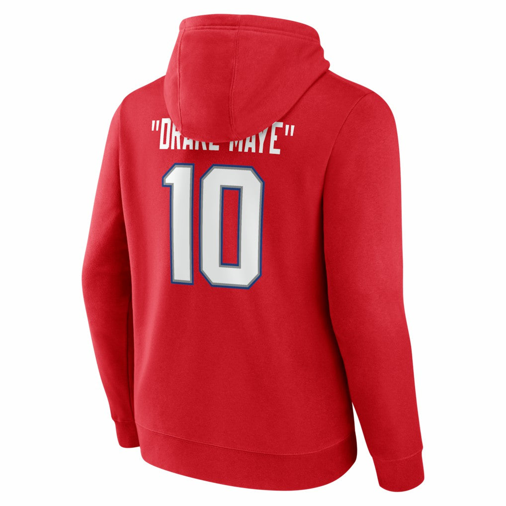 Drake Maye New England Patriots Nickname Hoodie Red
