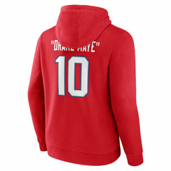 Drake Maye New England Patriots Nickname Hoodie Red