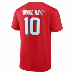 Drake Maye New England Patriots Nickname T-Shirt Red