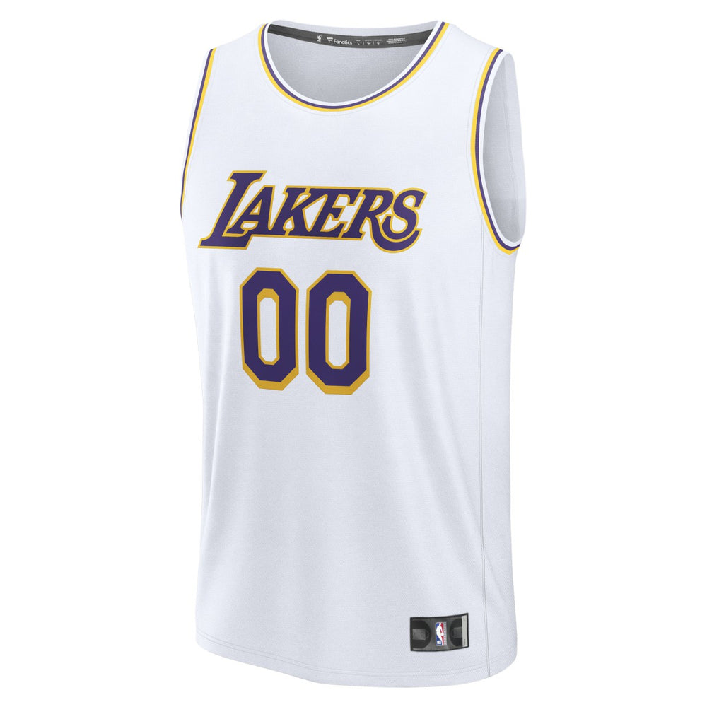 Los Angeles Lakers Fast Break Custom Replica Jersey Association Edition White | Fanatics online