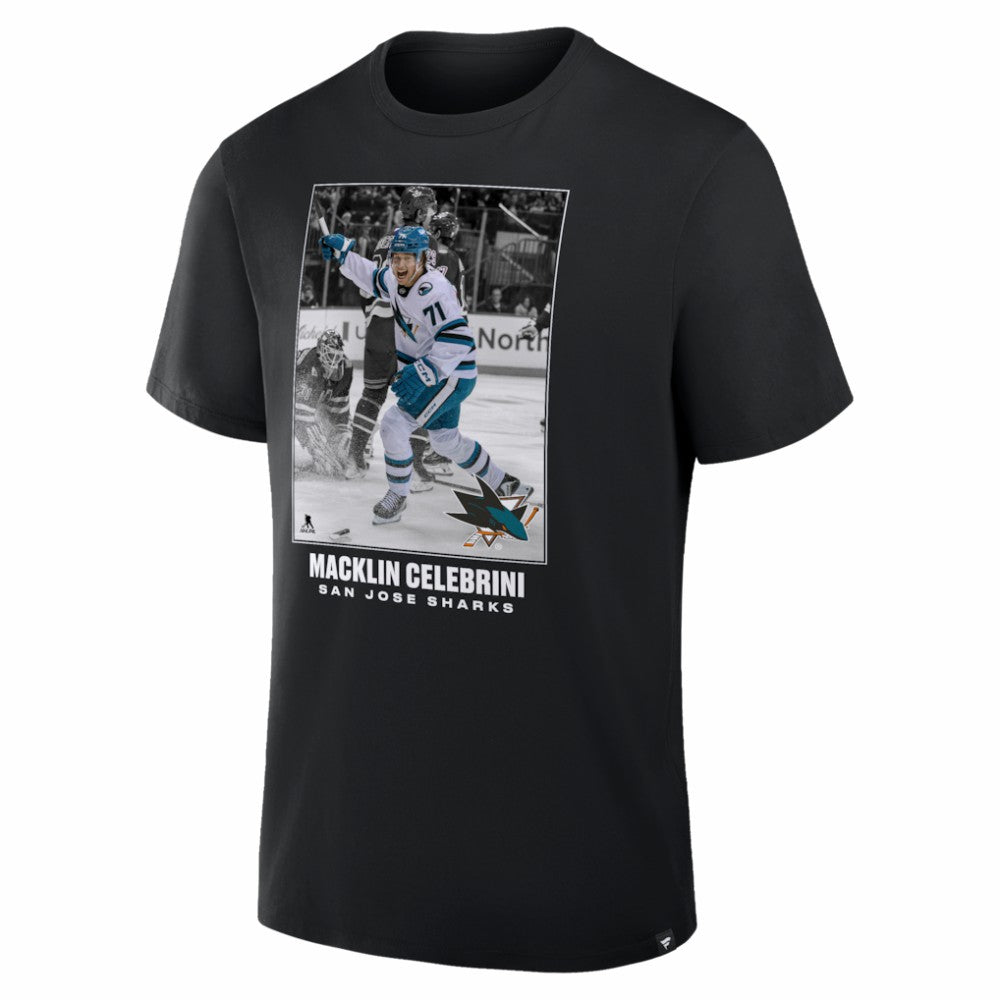 Macklin Celebrini San Jose Sharks NHL Moments Legacy T-Shirt - Black - NHL 203707661