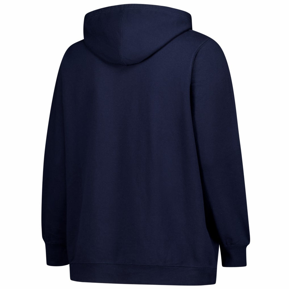 Fanatics Denver Broncos Women's Plus Size Heart & Soul Notch Neck Hoodie Navy