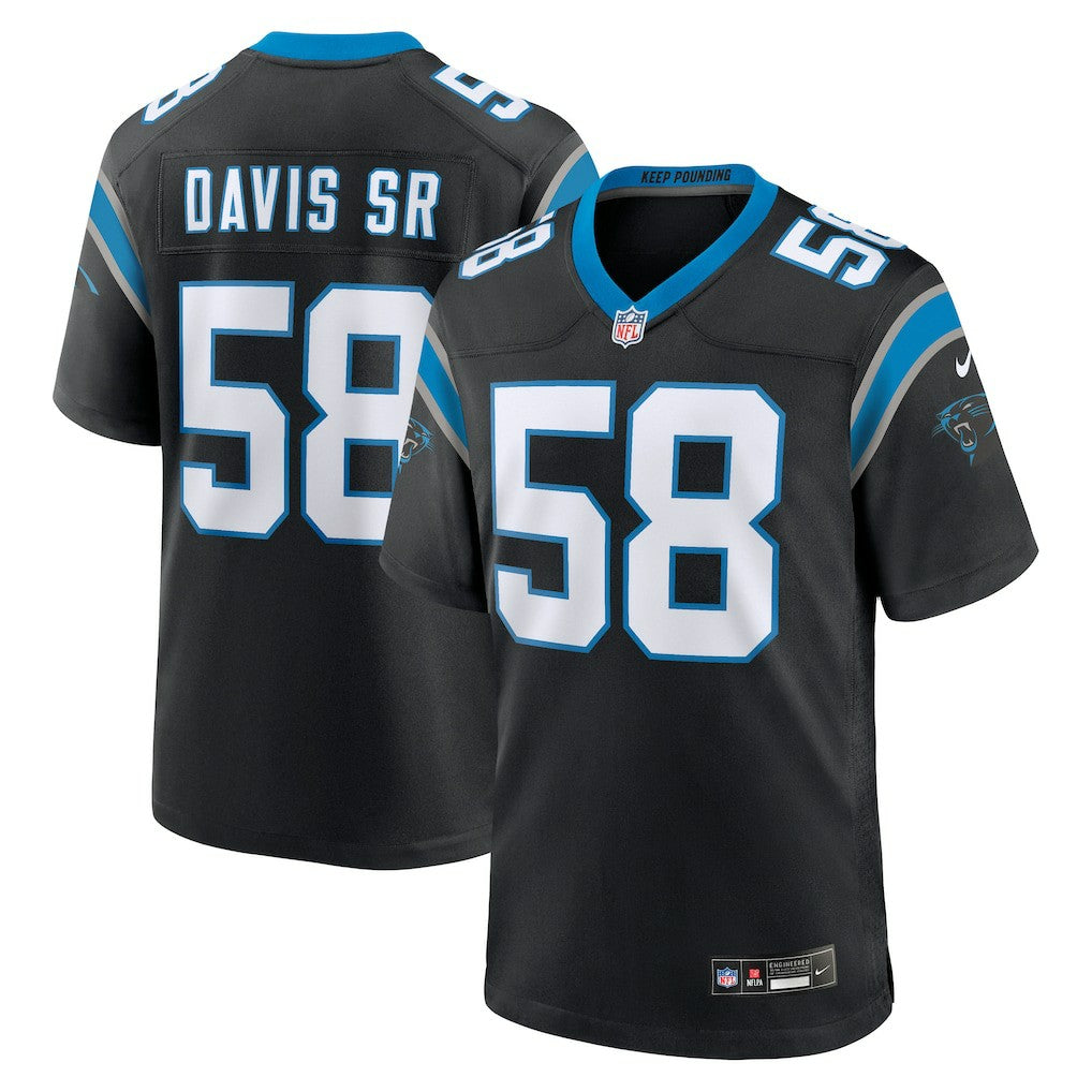 Nike Thomas Davis Sr. Carolina Panthers Team Retired Game Jersey Black