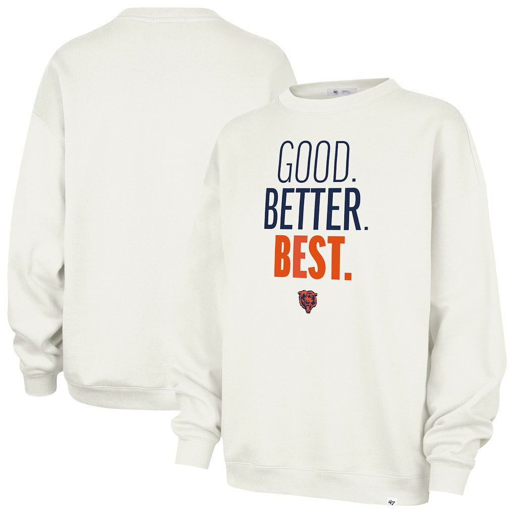 47 brand Chicago Bears '47 Women's Good. Better. Best. Imprint Oversized Sweatshirt Cream