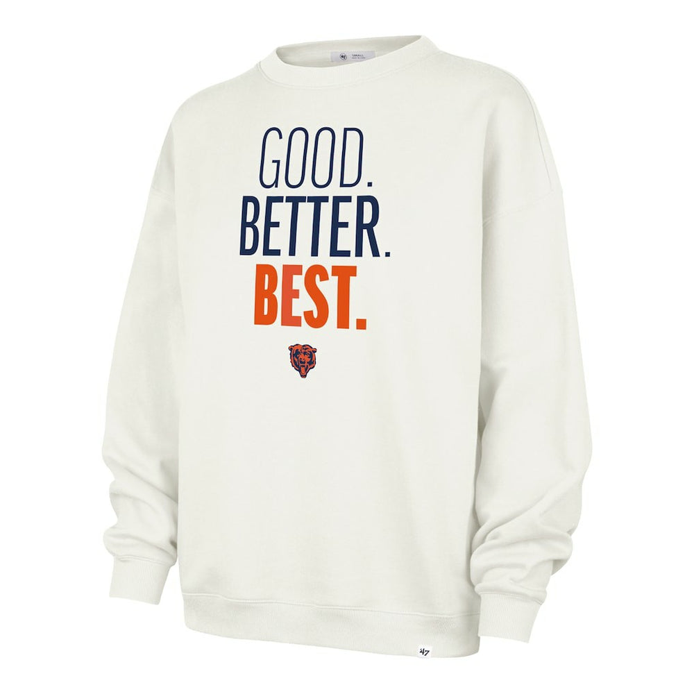 47 brand Chicago Bears '47 Women's Good. Better. Best. Imprint Oversized Sweatshirt Cream