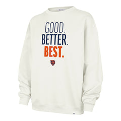 47 brand Chicago Bears '47 Women's Good. Better. Best. Imprint Oversized Sweatshirt Cream