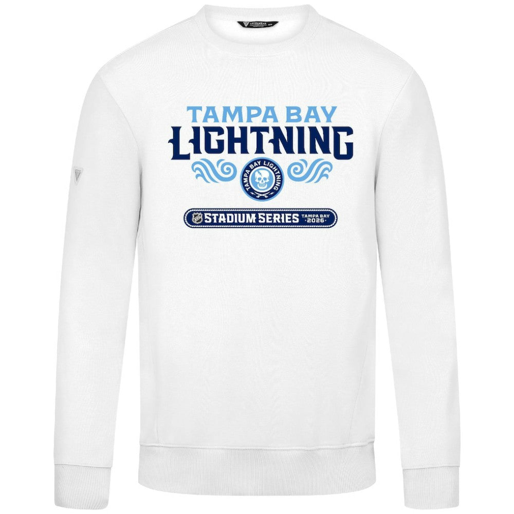 Tampa Bay Lightning Levelwear 2026 NHL Stadium Series Zane Stacked Sweatshirt - White - NHL 203710584