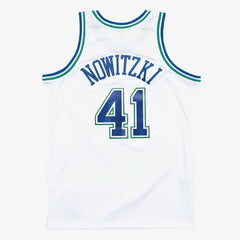 Dirk Nowitzki Dallas Mavericks 1998-99 Hardwood Classics Swingman Jersey for sale White | Mitchell & Ness