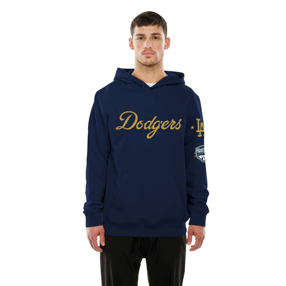 Los Angeles Dodgers New Era 2026 Gold Collection Logo Hoodie - Navy - New Era Online