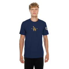 Los Angeles Dodgers New Era 2026 Gold Collection Logo & Patch T-Shirt - Navy - New Era Lifestyle