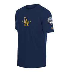 Los Angeles Dodgers New Era 2026 Gold Collection Logo & Patch T-Shirt - Navy - New Era Lifestyle