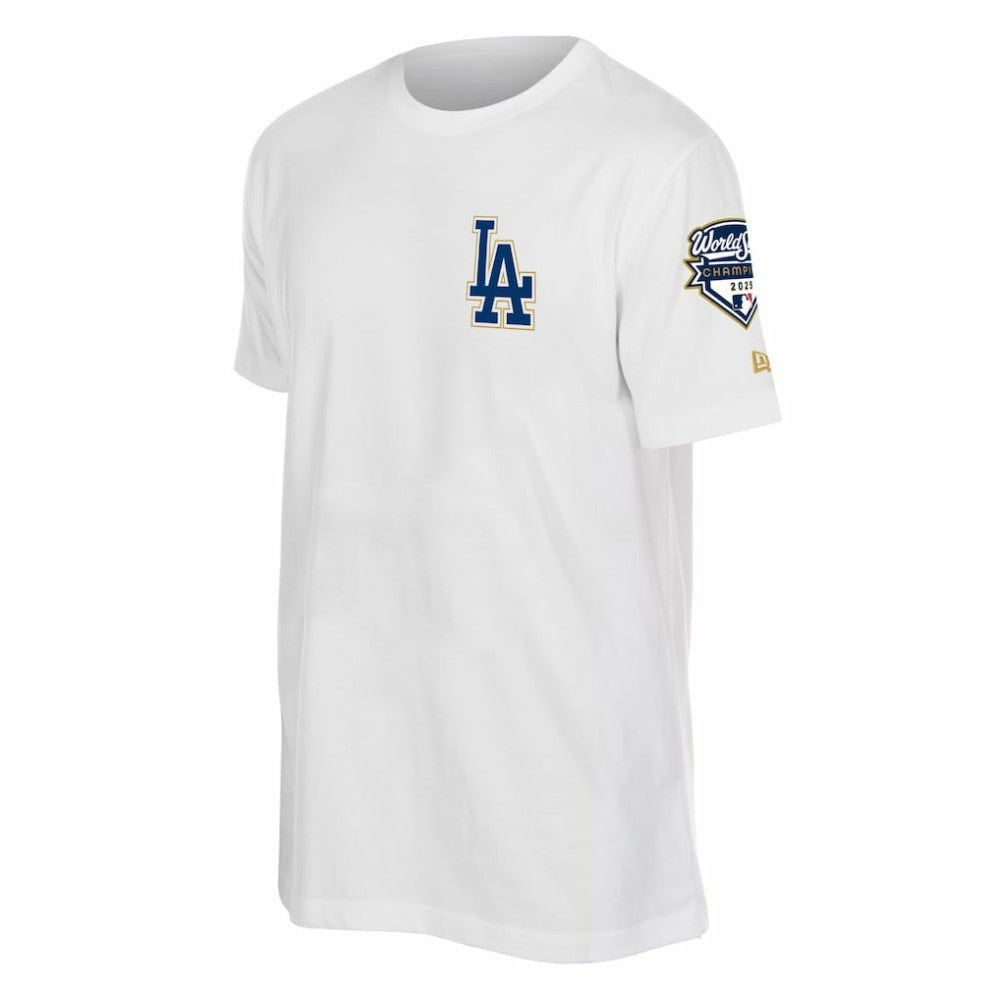 Los Angeles Dodgers New Era 2026 Gold Collection Logo & Patch T-Shirt - White - New Era Online