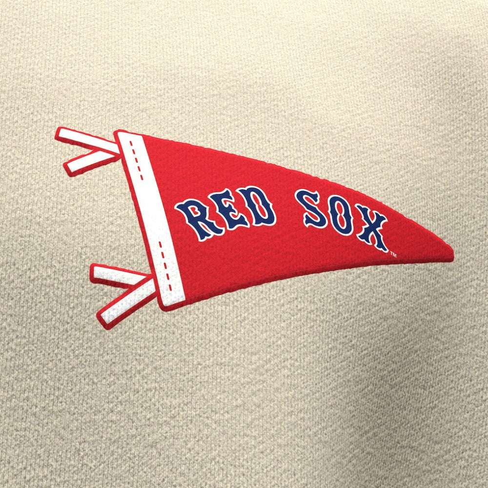 Boston Red Sox Fanatics Unisex Spirit Jersey Fleece Crewneck Pennant Sweatshirt - Tan - Fanatics Lifestyle