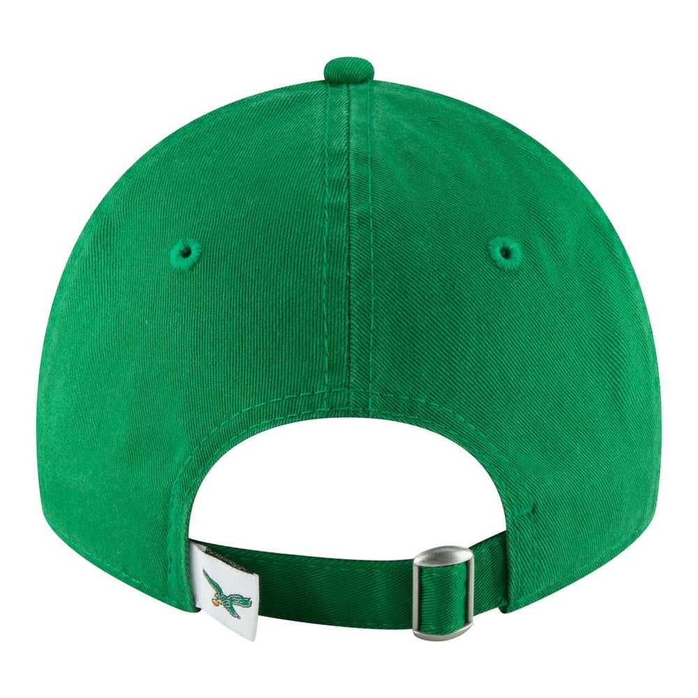Philadelphia Eagles New Era Women's Throwback 9TWENTY Adjustable Hat Kelly Green