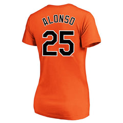 Pete Alonso Baltimore Orioles Profile Women's Plus Size Name & Number V-Neck T-Shirt - Orange - MLB Sale