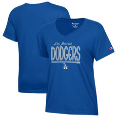 Los Angeles Dodgers Champion Women's Core V-Neck T-Shirt - Royal - MLB Sale