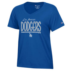 Los Angeles Dodgers Champion Women's Core V-Neck T-Shirt - Royal - MLB Sale