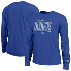 Los Angeles Dodgers Champion Women's Long Sleeve T-Shirt - Royal - MLB Online