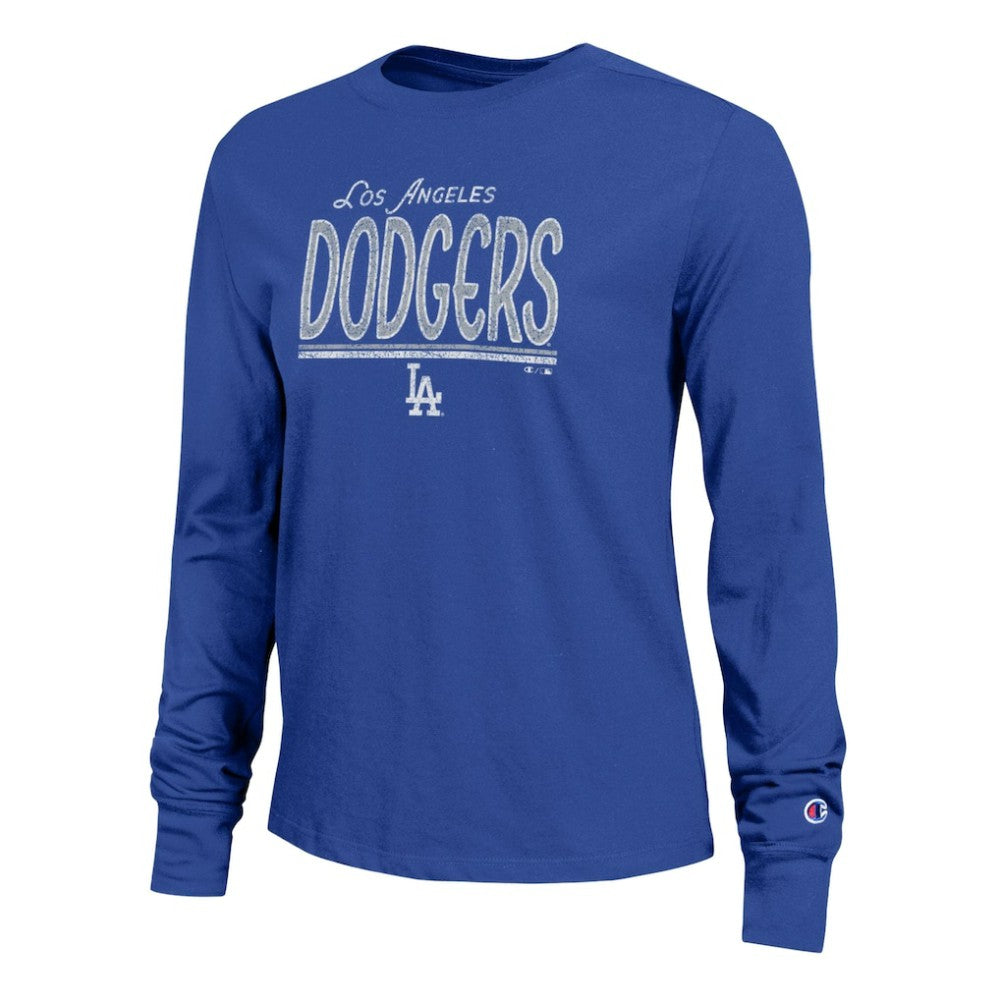 Los Angeles Dodgers Champion Women's Long Sleeve T-Shirt - Royal - MLB Online