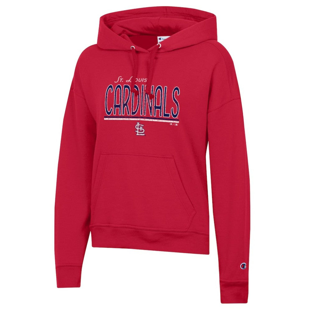 St. Louis Cardinals Champion Women's Vintage Powerblend Hoodie - Red - MLB Sale