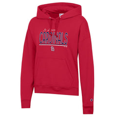 St. Louis Cardinals Champion Women's Vintage Powerblend Hoodie - Red - MLB Sale