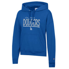 Los Angeles Dodgers Champion Women's Vintage Powerblend Hoodie - Royal - MLB Lifestyle