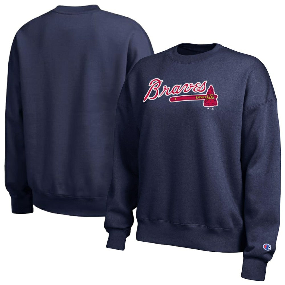 Atlanta Braves Champion Women's All-Star Sweatshirt - Navy - MLB Online