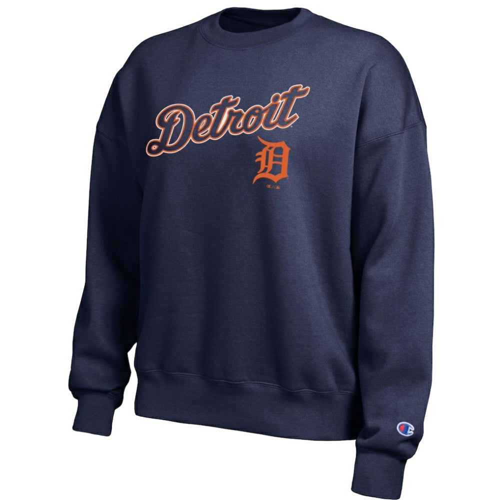 Detroit Tigers Champion Women's All-Star Sweatshirt - Athletic Navy - MLB Lifestyle