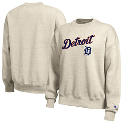 Detroit Tigers Champion Women's All-Star Sweatshirt - Oatmeal - MLB Discount