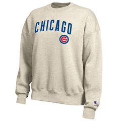 Chicago Cubs Champion Women's All-Star Sweatshirt - Oatmeal - MLB Discount