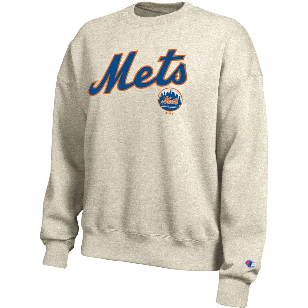 New York Mets Champion Women's All-Star Sweatshirt - Oatmeal - MLB Sale